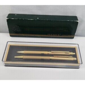 Vintage ZEEMEX Collection  Pen & Pencil Set  Needs Ink Refill